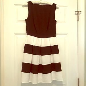 Black and White Striped Dress